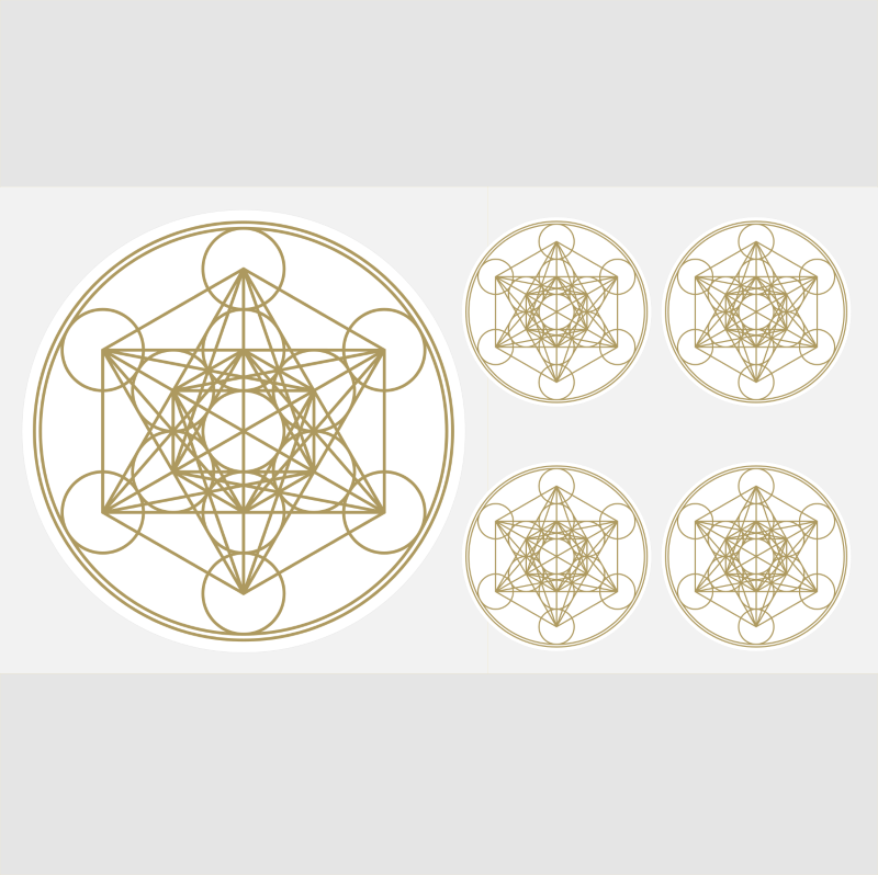 hochwertige Prägeaufkleber Metatron der Engel 